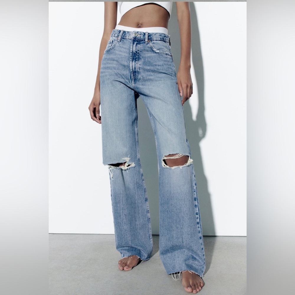 ZARA Wide Leg Jeans